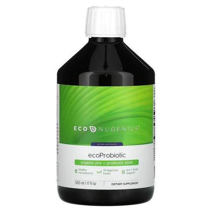 Econugenics,EcoProbiotic, Organic Pre + Probiotic Elixir, Na