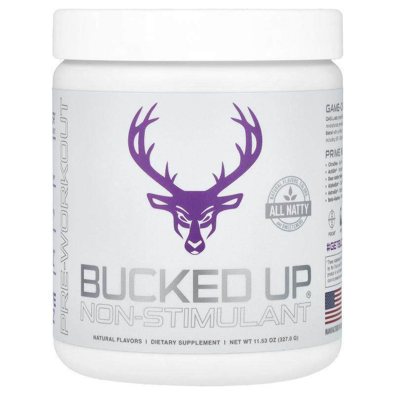 Bucked Up,Pre-Workout, Non-Stimulant, Strawberry Kiwi, 11.1