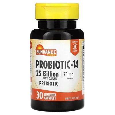 Sundance,Vitamins, Probiotic-14, 35.5 mg, 30 Vegetarian Caps