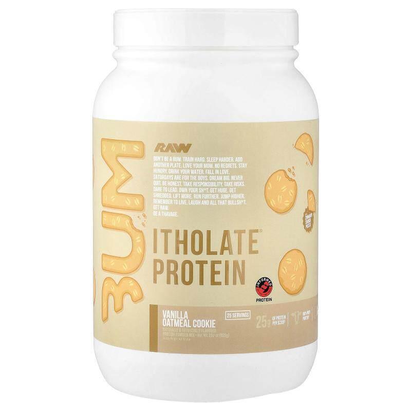 Raw Nutrition,Bum,Itholate®蛋白,香草燕麦片饼干