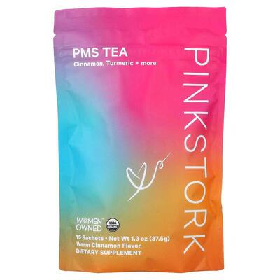 Pink Stork,PMS Tea, Warm Cinnamon, 15 Sachets, 1.3 oz (37.5