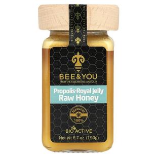 蜂胶和蜂统领浆 未加工蜂蜜 6.7 盎司 克 Bee 190 amp;You