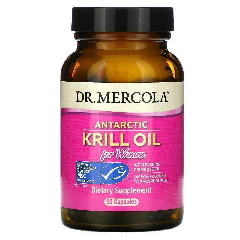 Mercola博士女性南极磷虾油含月见草精油双效协同专注心脑关节健