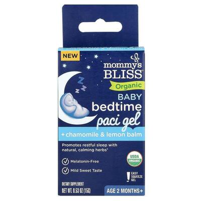 Mommy's Bliss,Organic Baby Bedtime Paci Gel, Age 2 Months+,