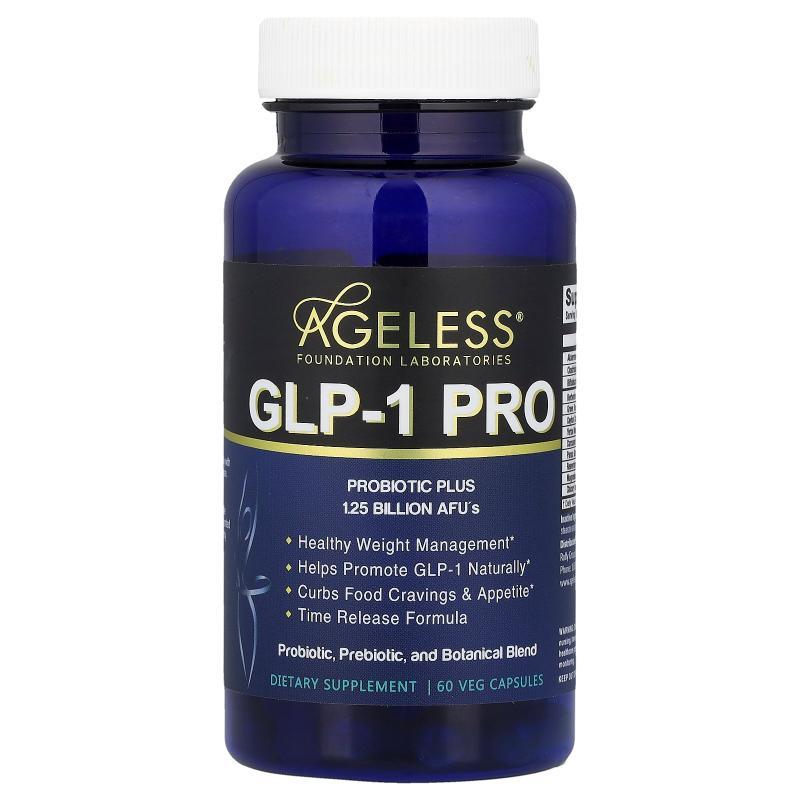 Ageless Foundation Laboratories,GLP-1 PRO 素食胶囊，60 粒