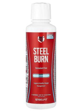 SteelFit USA,Steel Burn™，液体左旋肉碱，冷冻火箭汽水味，16 4