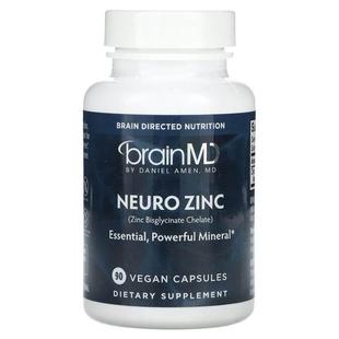 BrainMD,Neuro Zinc (Zinc Bisglycinate Chelate), 90 Vegan Cap