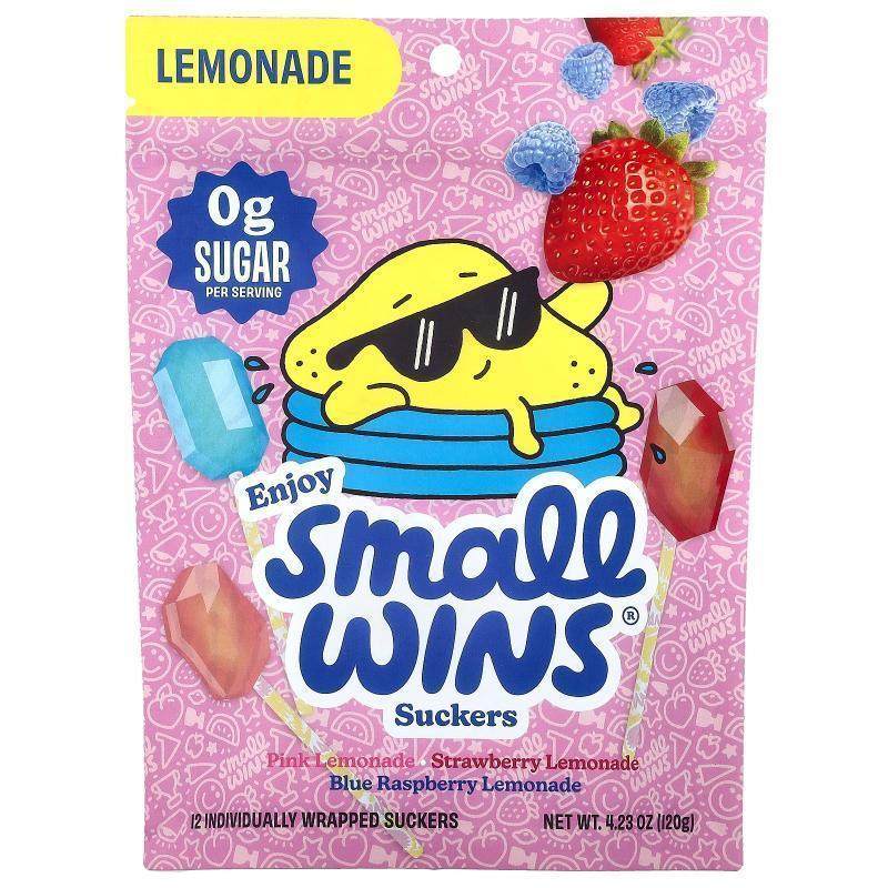 Enjoy Small Wins,Suckers, Lemonade , 12 Count