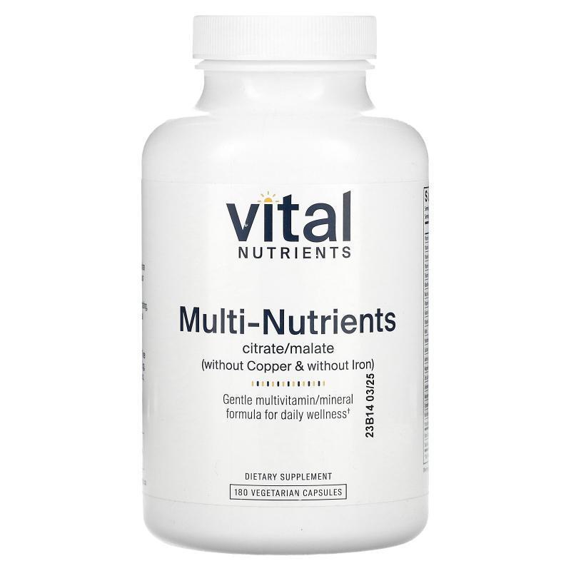 Vital Nutrients,Multi-Nutrients Citrate/Malate (Without Copp