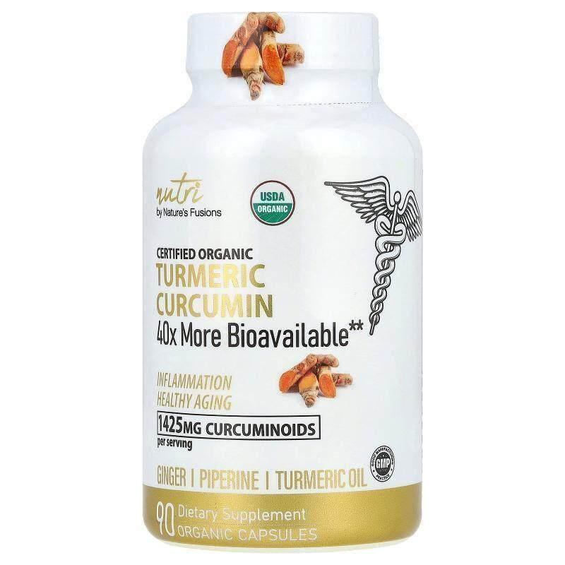 Nature's Fusions,Nutri，有机姜黄素，90 粒有机胶囊