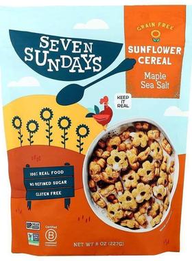 Seven Sundays,向日葵麦片，枫糖海盐，8 盎司（227 克）