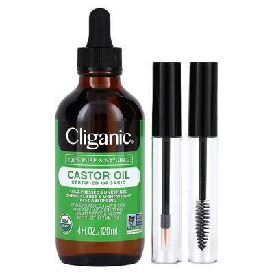 Cliganic,Organic Castor Oil, 4 fl oz (120 ml)