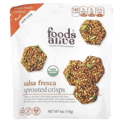 Foods Alive,亚麻饼干，墨西哥丰收，4 oz (113 g)