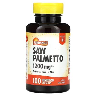 Sundance,Saw Palmetto, 1,200 mg, 100 Quick Release Capsules
