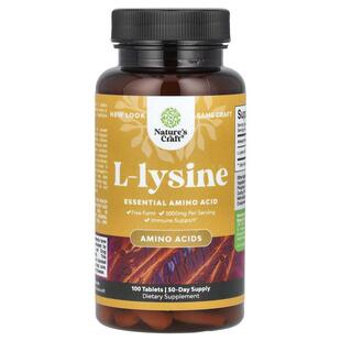 Natures Craft,L-Lysine, 500 mg, 240 Tablets