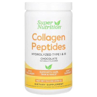Super Nutrition,Collagen Peptides, Chocolate, 13.33 oz (378