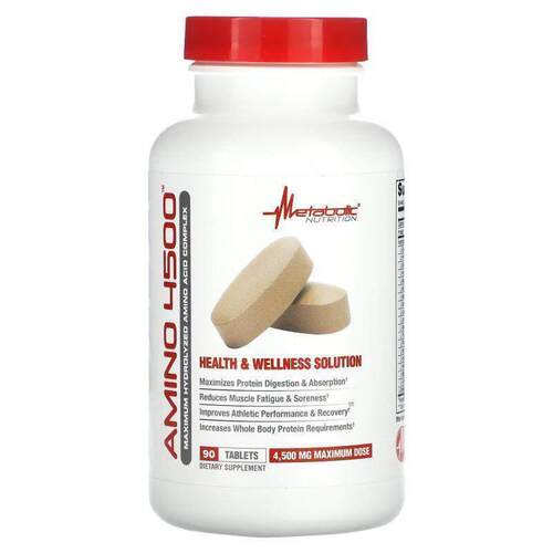 Metabolic Nutrition,Amino 4500 氨基酸营养片，90 片