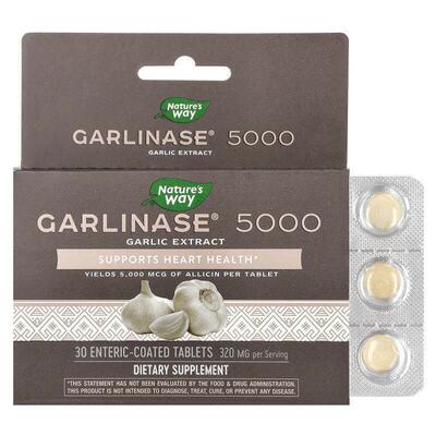 然萃维,Garlinase 5000, 30 Enteric-Coated Tablets