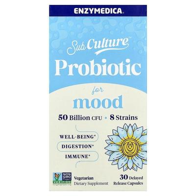 Enzymedica,SubCulture™ Probiotic For Mood, 30 Delayed Releas