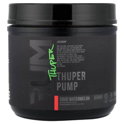 Raw Nutrition,Bum, Thuper Pump, Sour Watermelon, 20.46 oz (5