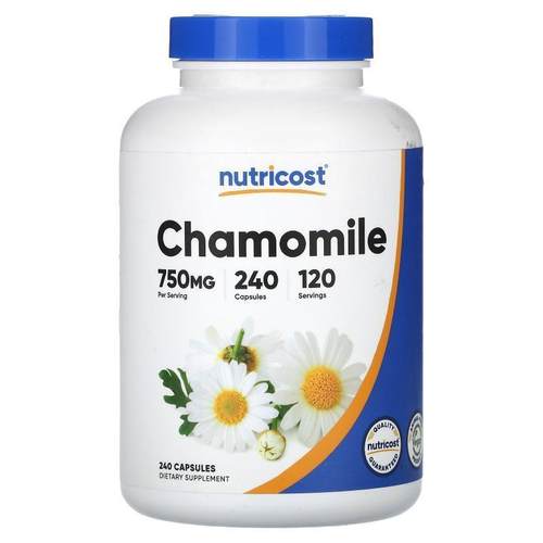 Nutricost,Chamomile, 375 mg, 240 Capsules