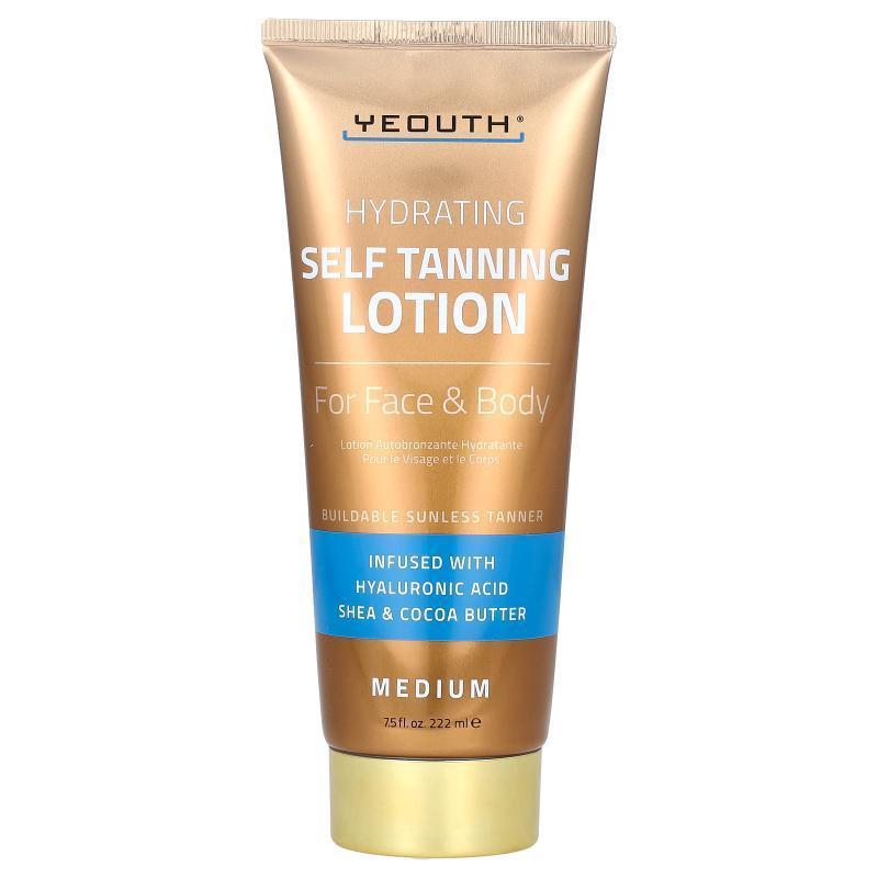 Yeouth,Self Tanning Lotion, For Face &amp; Body, Medium,