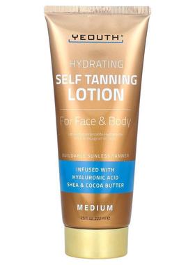 Yeouth,Self Tanning Lotion, For Face &amp; Body, Medium,