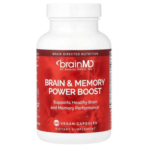 BrainMD,Brain & Memory Power Boost, 120 Vegan Capsules