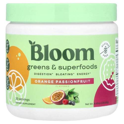 Bloom,Greens & Superfoods, Orange Passionfruit