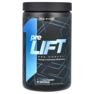 preLIFT Pre Workout Rule Raspberry Proteins Blue 15.9 One