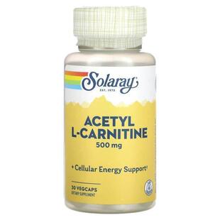 Solaray,Acetyl L-Carnitine , 500 mg, 30 VegCaps