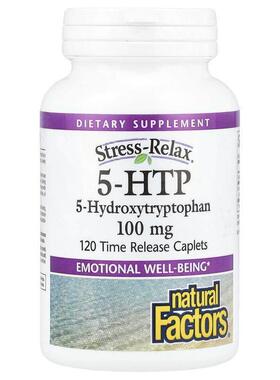 Natural Factors,5-HTP，100 毫克，120 片缓释囊片