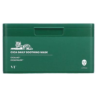 VT Cosmetics,Cica Daily Soothing Beauty Mask, 30 Sheets, 350