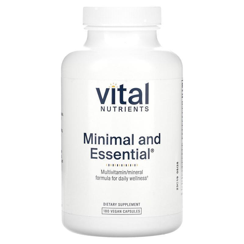 Vital Nutrients,Minimal and Essential, 180 Vegan Capsules