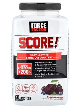 Force Factor,Score!®, Fast-Acting Libido Booster, Passionate