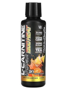 VMI Sports,L-Carnitine 1500 Heat, Orange Pineapple, 16 fl oz