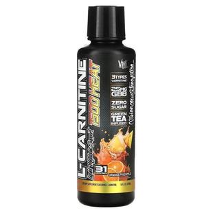 VMI Sports,L-Carnitine 1500 Heat, Orange Pineapple, 16 fl oz