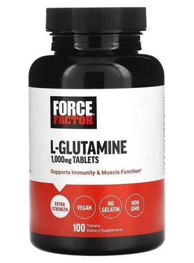 Force Factor,L-Glutamine Tablets, 1,000 mg, 100 Tablets