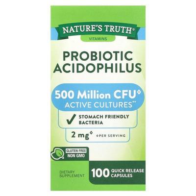 Nature's Truth,Probiotic Acidophilus, 2 mg , 100 Quick Relea