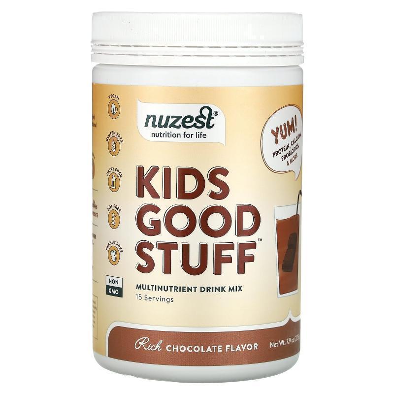 Nuzest Kids Good Stuff多营养混合饮品浓郁巧克力味机体抵抗活力