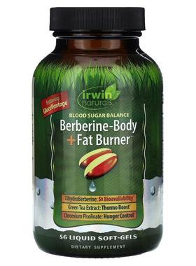 爱乐能,Berberine-Body + Fat Burner , 56 Liquid Soft-Gels