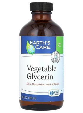 Earth's Care,植物甘油，8 液量盎司（236 毫升）
