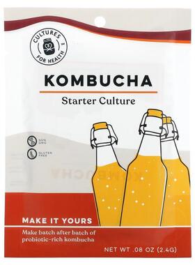 Cultures for Health,康普茶，1 包， 0.08 盎司（2.4 克）