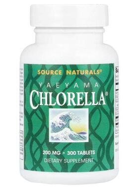 源美,Yaeyama Chlorella®，200 毫克，300 片（每片 20 毫克）