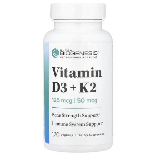 Nutra BioGenesis维生素D3+K2维生素 D3 与 K2早间恬静惬意相伴