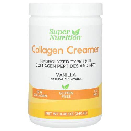 Super Nutrition,Collagen Creamer, Vanilla