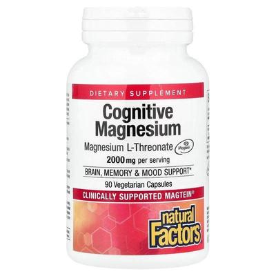 Natural Factors,Cognitive Magnesium, 90 Vegetarian Capsules