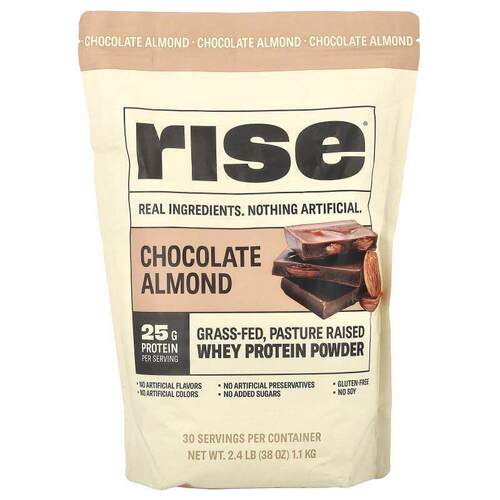 Rise Bar,乳清蛋白质粉，巧克力巴旦木味，2.4 磅（1.1 千克）