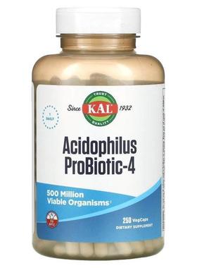 KAL,Acidophilus Probiotic-4, 100 VegCaps