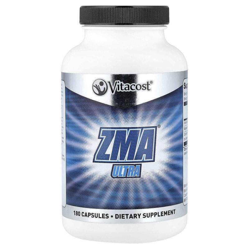 Vitacost ZMA配方天冬氨酸镁锌维B6健康运动之中感受安稳温和常伴